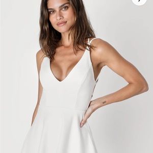 White Lulu formal dress